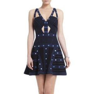 BCBG Embroidered Cocktail Dress